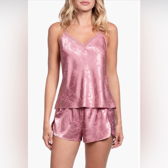 In Bloom By Jonquil Other - In Bloom by Jonquil Elegant Pink Satin Short pajamas